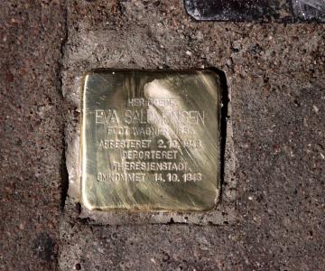 Eva Salomonsen var 88 år, da hun blev anholdt og bragt til kz-lejren. Hendes skæbne er en ubærlig historie - Artikel om snublesten, Berlingske, 21. august 2021