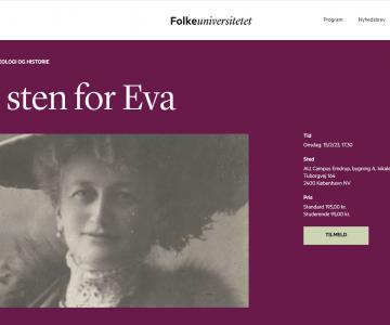 Foredrag om "En sten for Eva"