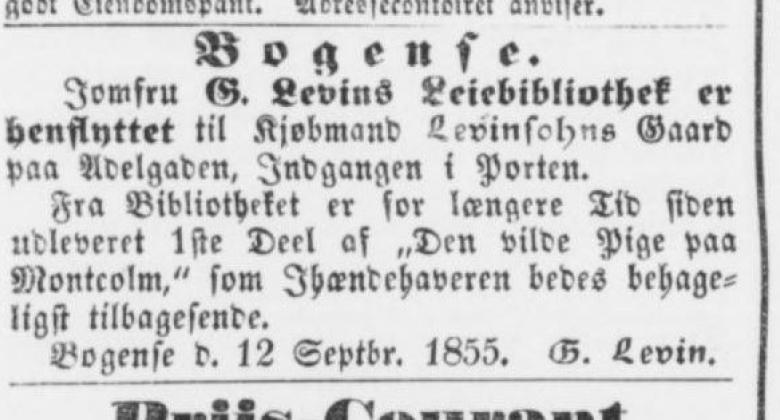 JØDISK MILJØ I BOGENSE I 100 ÅR - Foredrag i København, 4. juni. kl. 17.00